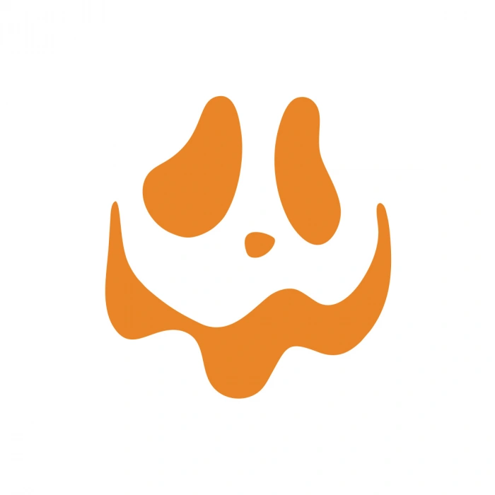 Şapşal Gülen Surat Araba Sticker 17x17 Cm Turuncu