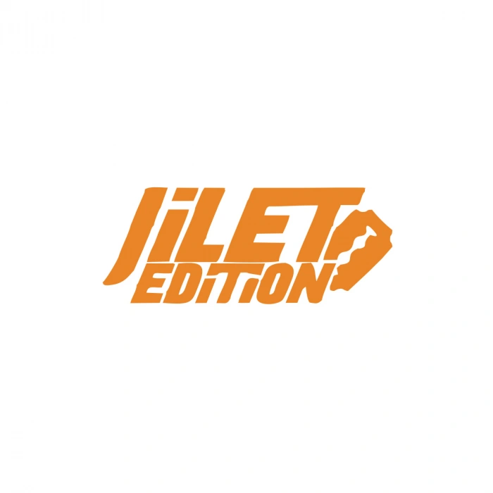 Jilet Edition Araba Sticker 17x17 Cm Turuncu