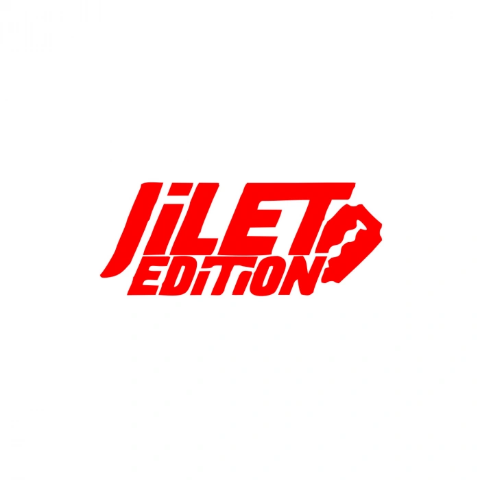 Jilet Edition Araba Sticker 17x17 Cm Kırmızı