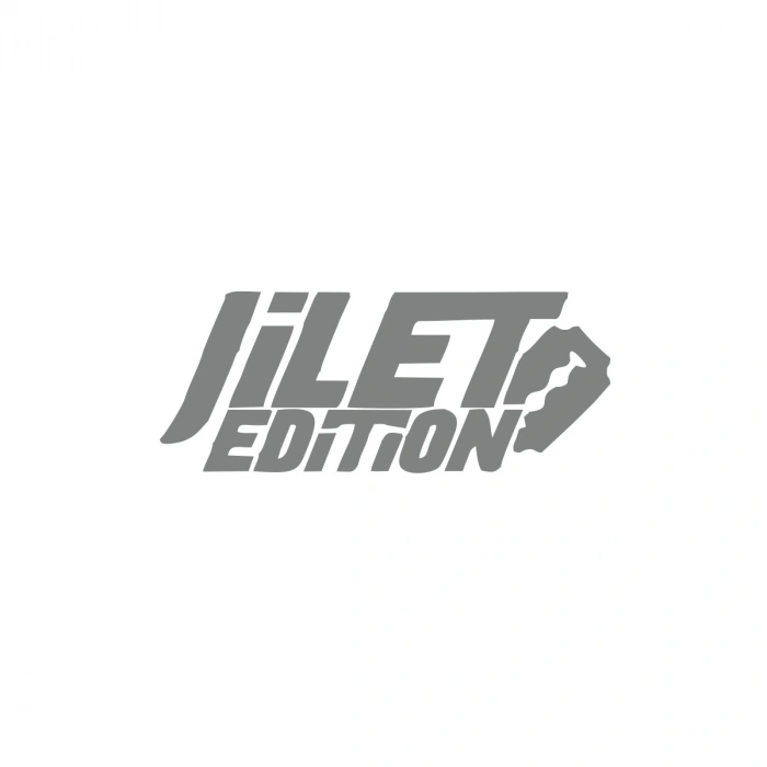 Jilet Edition Araba Sticker 17x17 Cm Gri