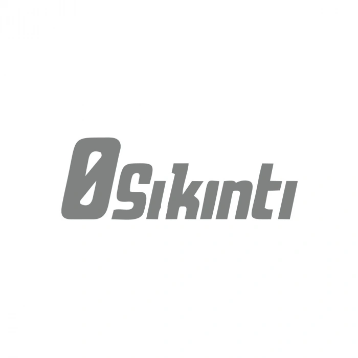 0 Sıkıntı Araba Sticker 17x17 Cm Gri