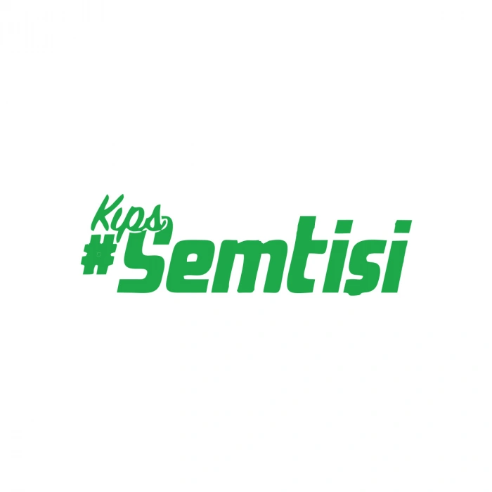 Kıps Semt İşi Araba Sticker 17x17 Cm Yeşil