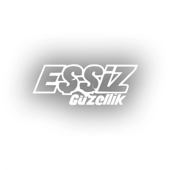 Eşsiz Güzellik Araba Sticker 17x17 Cm Beyaz