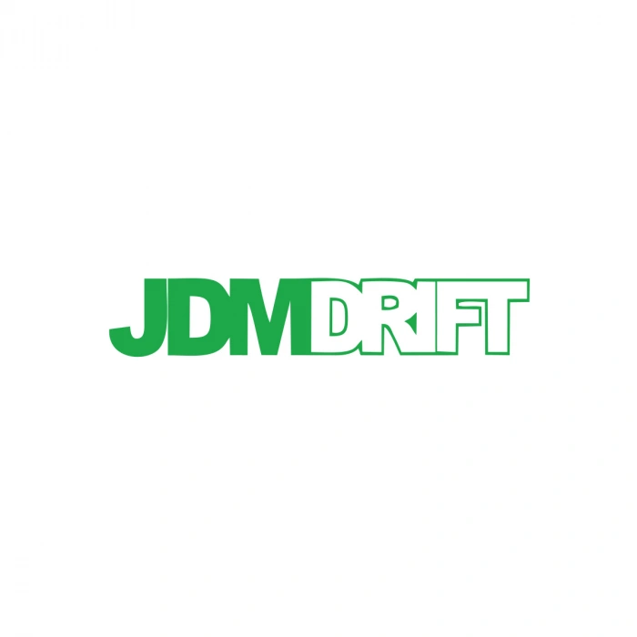 JDM Drift Araba Sticker 17x17 Cm Yeşil