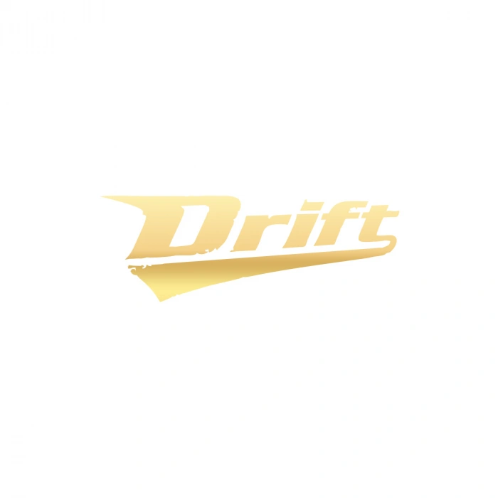 Drift Araba Sticker 17x17 Cm Gold