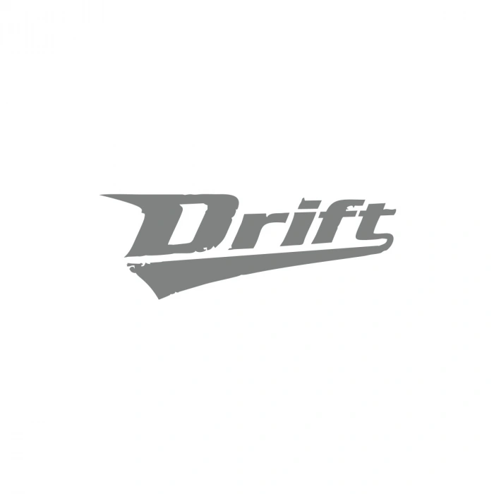 Drift Araba Sticker 17x17 Cm Gri