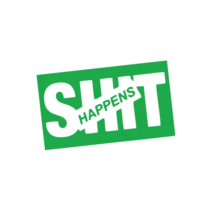 Happens Araba Sticker 17x17 Cm Yeşil