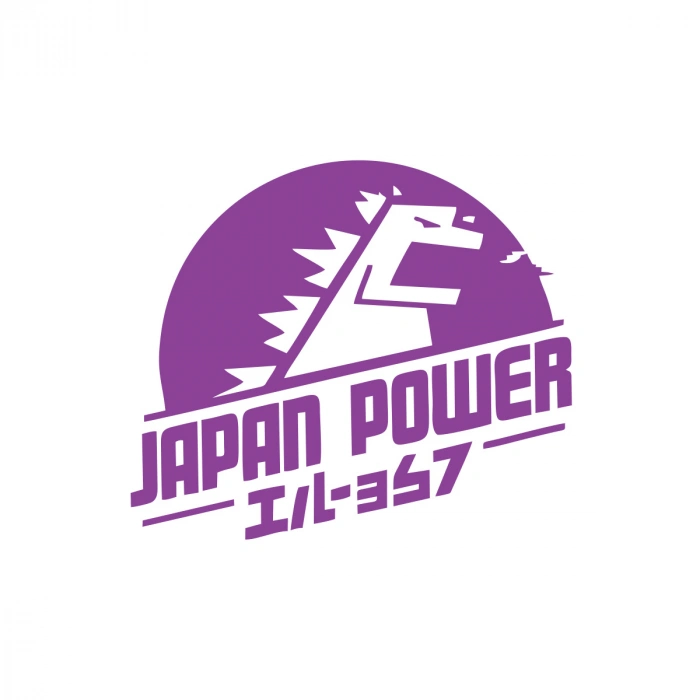 Japan Power Araba Sticker 17x17 Cm Mor