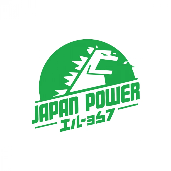 Japan Power Araba Sticker 17x17 Cm Yeşil