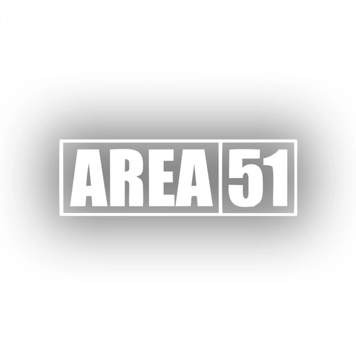 51. Bölge Araba Sticker 17x17 Cm Beyaz