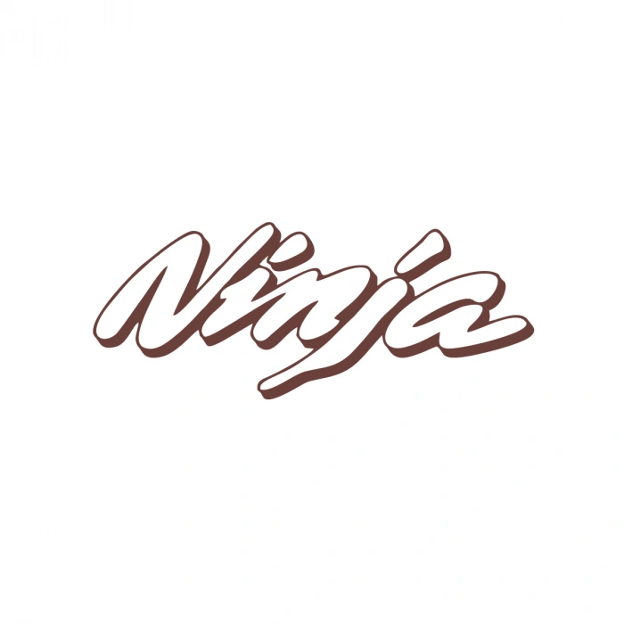 Ninja Araba Sticker 17x17 Cm Kahverengi