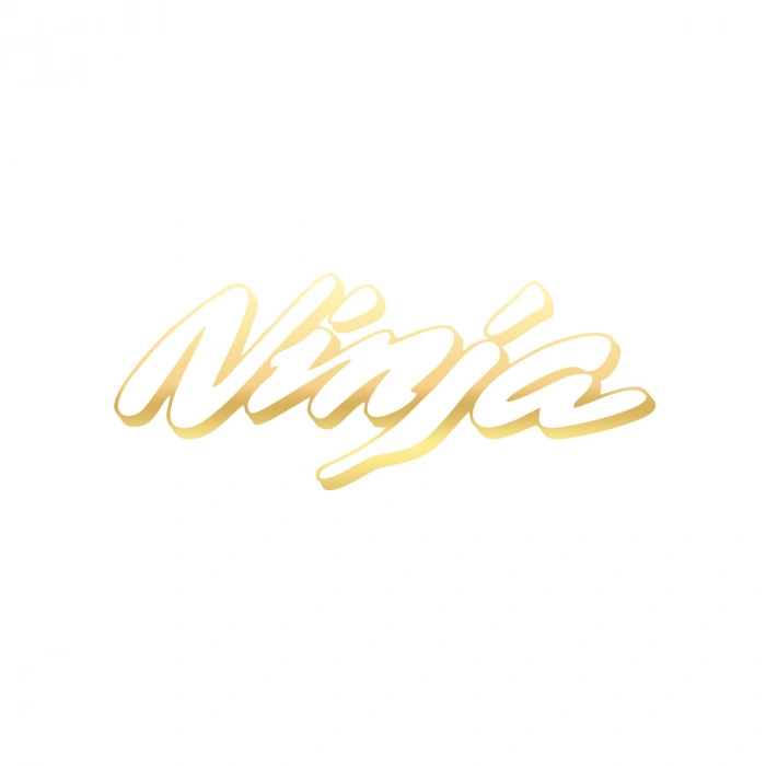 Ninja Araba Sticker 17x17 Cm Gold