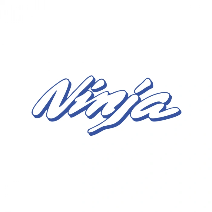 Ninja Araba Sticker 17x17 Cm Mavi