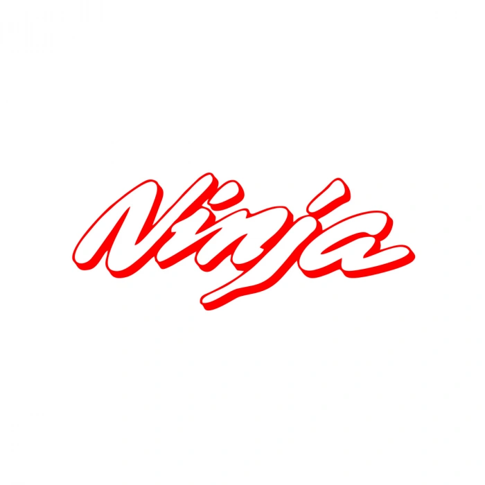 Ninja Araba Sticker 17x17 Cm Kırmızı