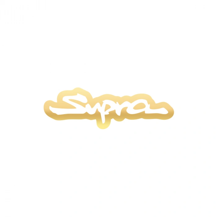 Supra Araba Sticker 17x17 Cm Gold