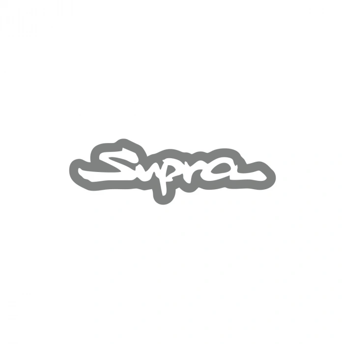 Supra Araba Sticker 17x17 Cm Gri