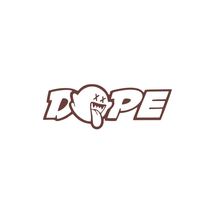 Dope Araba Sticker 17x17 Cm Kahverengi