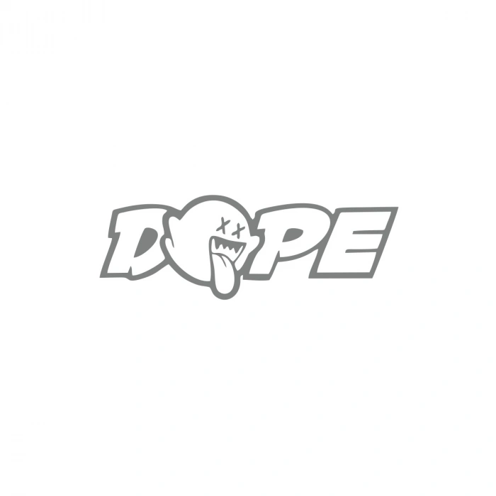 Dope Araba Sticker 17x17 Cm Gri
