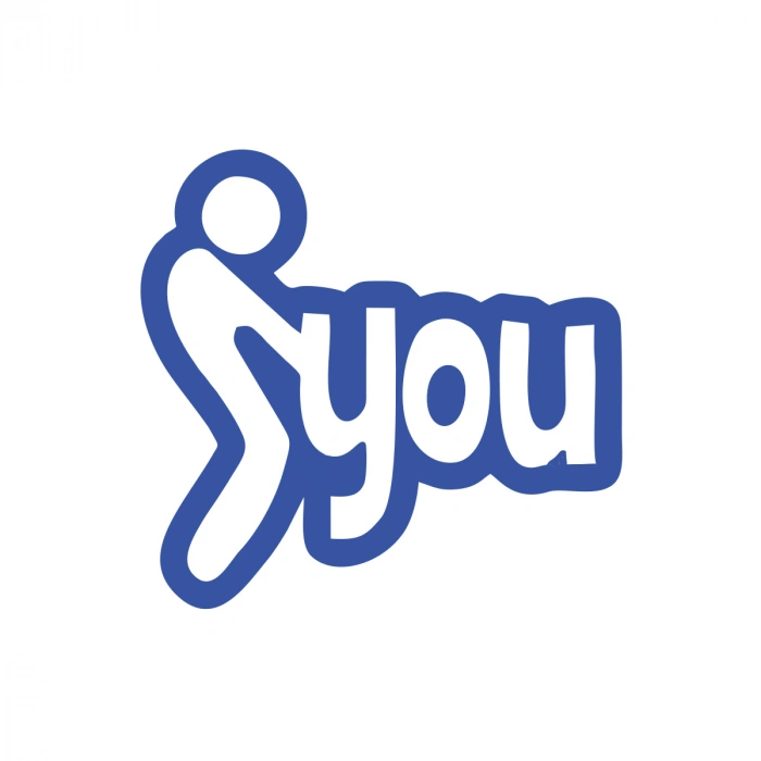 You Araba Sticker 17x17 Cm Mavi