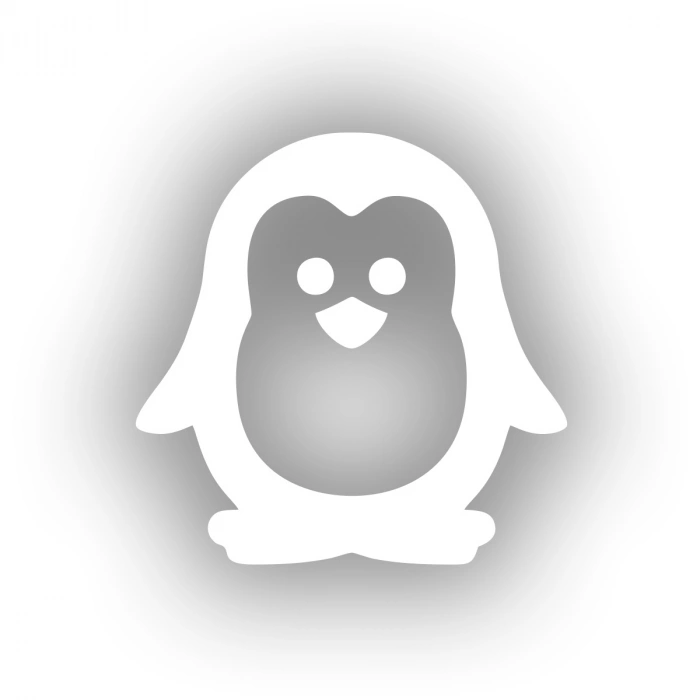 Sevimli Penguen Araba Sticker 17x17 Cm Beyaz