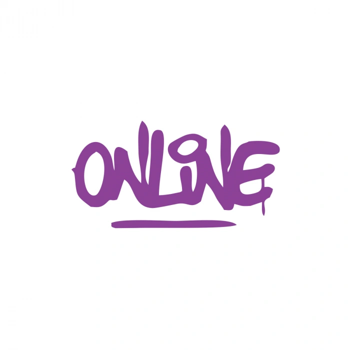 Online Araba Sticker 17x17 Cm Mor