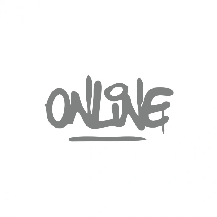 Online Araba Sticker 17x17 Cm Gri