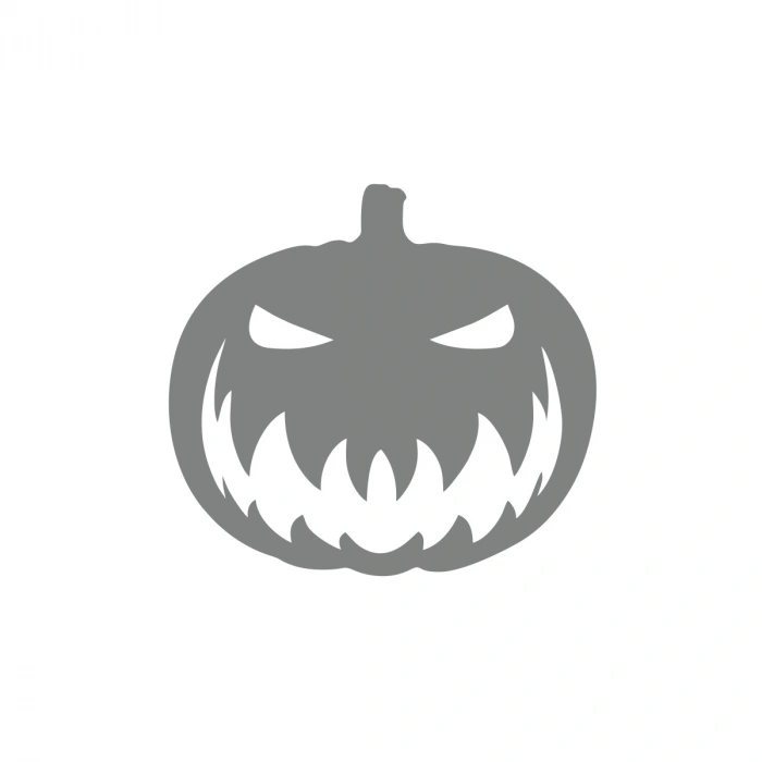 Bal Kabağı Araba Sticker 17x17 Cm Gri