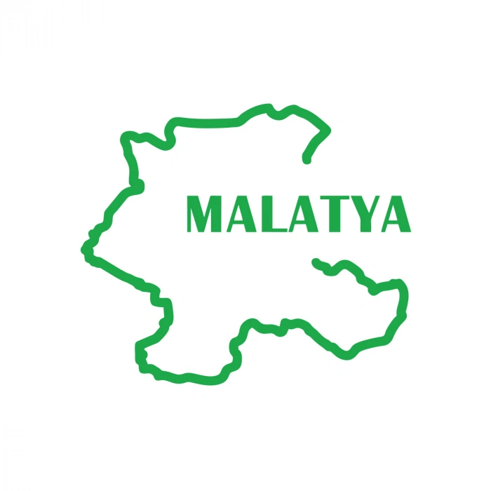 Malatya Harita Araba Sticker 17x17 Cm Yeşil