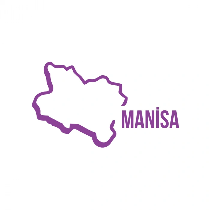 Manisa Harita Araba Sticker 17x17 Cm Mor