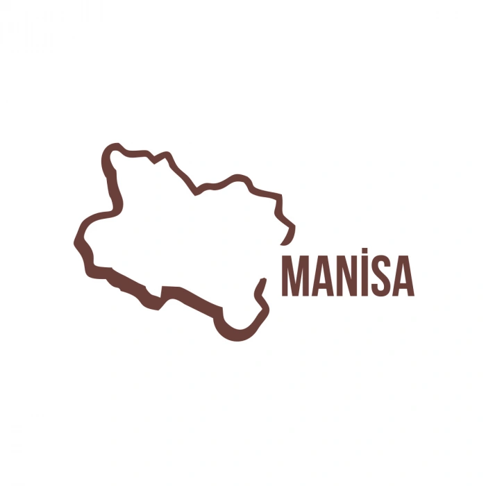 Manisa Harita Araba Sticker 17x17 Cm Kahverengi