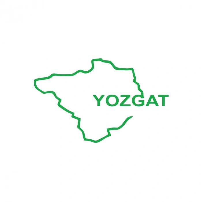 Yozgat Harita Araba Sticker 17x17 Cm Yeşil