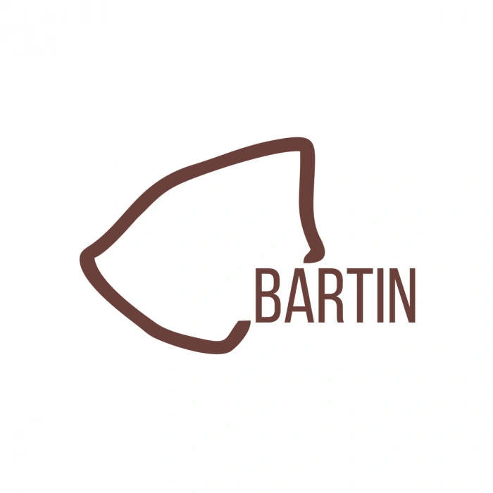 Bartın Harita Araba Sticker 17x17 Cm Kahverengi