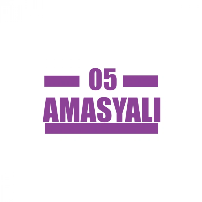 05 Amasyalı Araba Sticker 17x17 Cm Mor