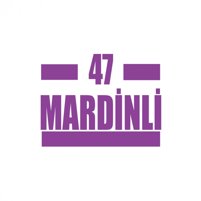 47 Mardinli Araba Sticker 17x17 Cm Mor