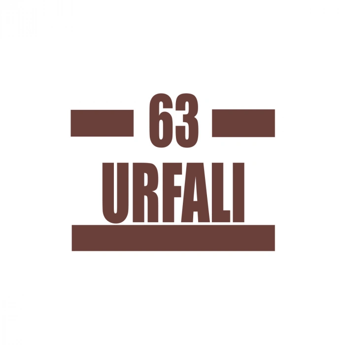 63 Urfalı Araba Sticker 17x17 Cm Kahverengi