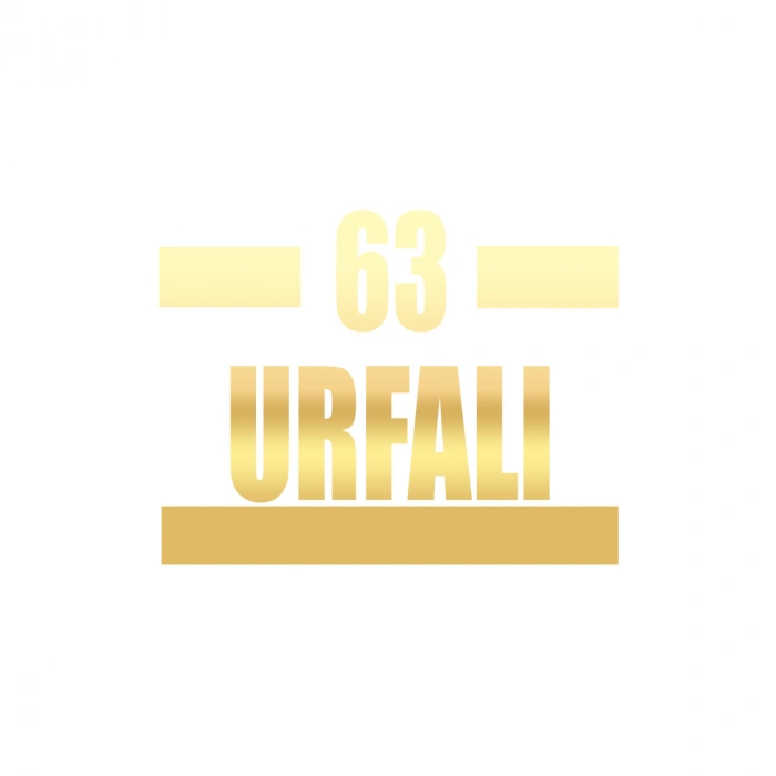 63 Urfalı Araba Sticker 17x17 Cm Gold