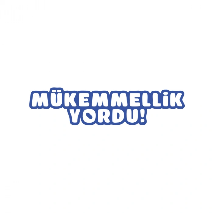 Mükemmellik Yordu Araba Sticker 17x17 Cm Mavi