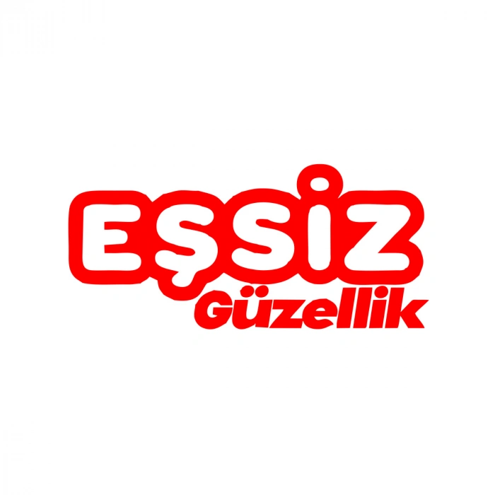 Eşsiz Güzellik Araba Sticker 17x17 Cm Kırmızı