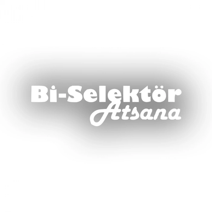 Bi Selektör Atsana Araba Sticker 17x17 Cm Beyaz