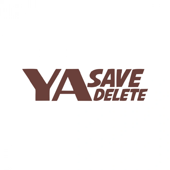 Ya Save Ya Delete Araba Sticker 17x17 Cm Kahverengi