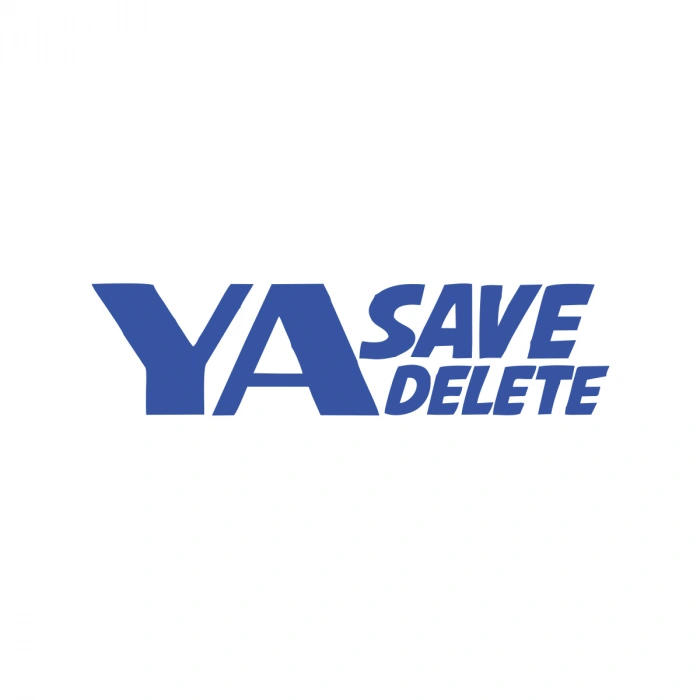 Ya Save Ya Delete Araba Sticker 17x17 Cm Mavi