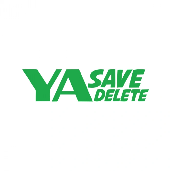 Ya Save Ya Delete Araba Sticker 17x17 Cm Yeşil
