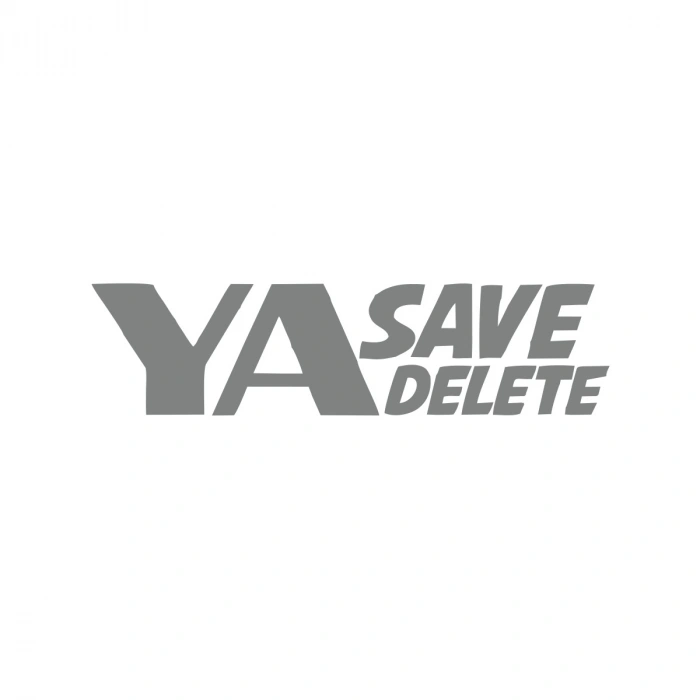 Ya Save Ya Delete Araba Sticker 17x17 Cm Gri