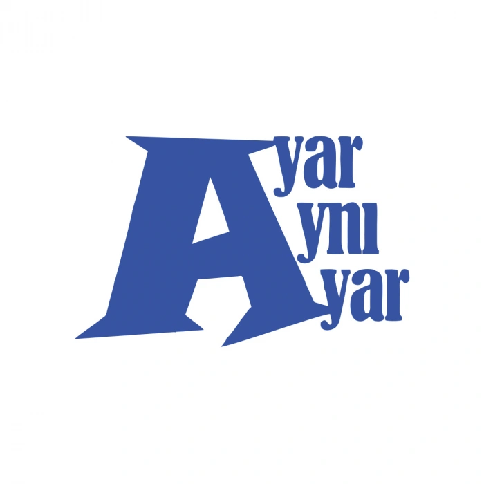 Ayar Aynı Ayar Araba Sticker 17x17 Cm Mavi