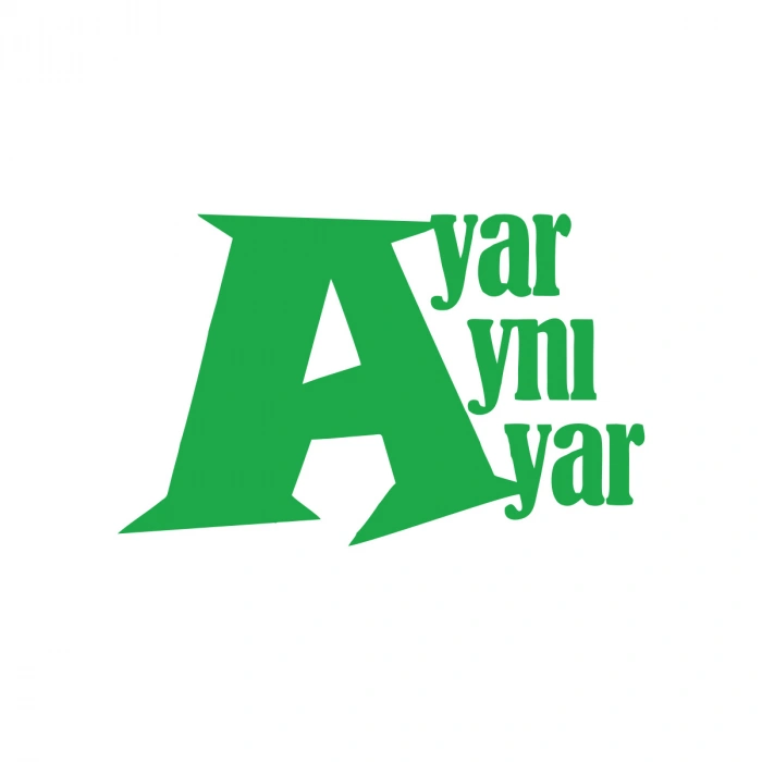 Ayar Aynı Ayar Araba Sticker 17x17 Cm Yeşil