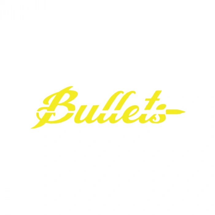 Bullets Araba Sticker 17x17 Cm Sarı