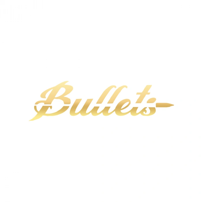 Bullets Araba Sticker 17x17 Cm Gold