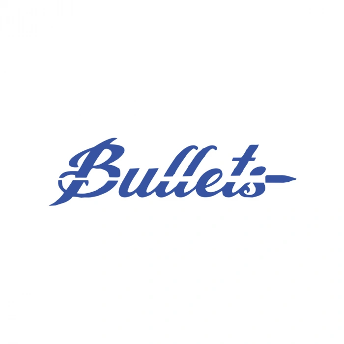 Bullets Araba Sticker 17x17 Cm Mavi