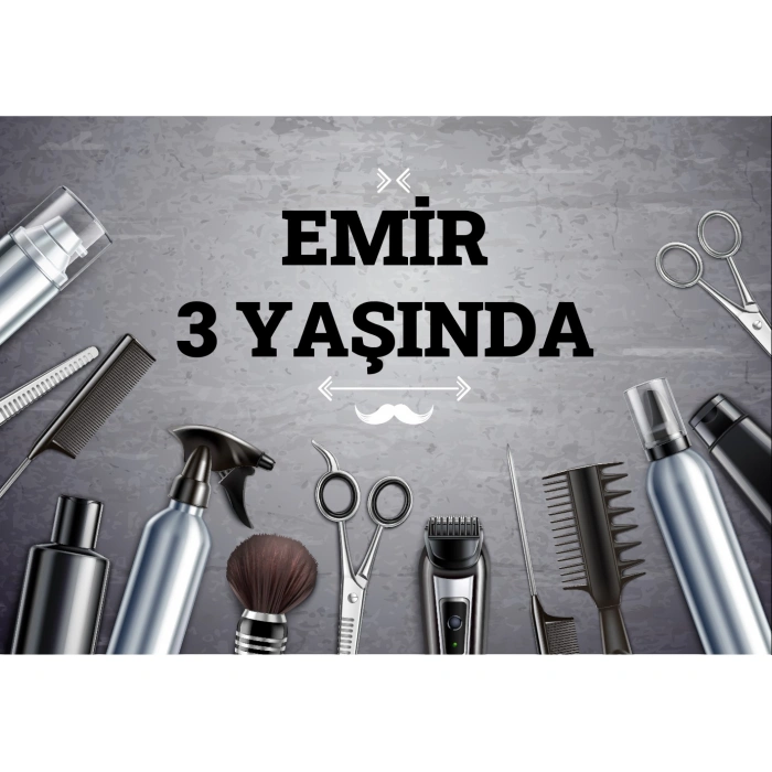 Kuaför Temalı Doğum Günü Afişi - 100x150 Cm