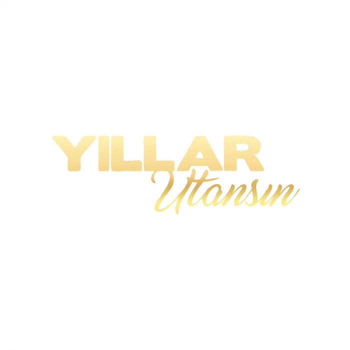 Yıllar Utansın Araba Sticker 17x17 Cm Gold